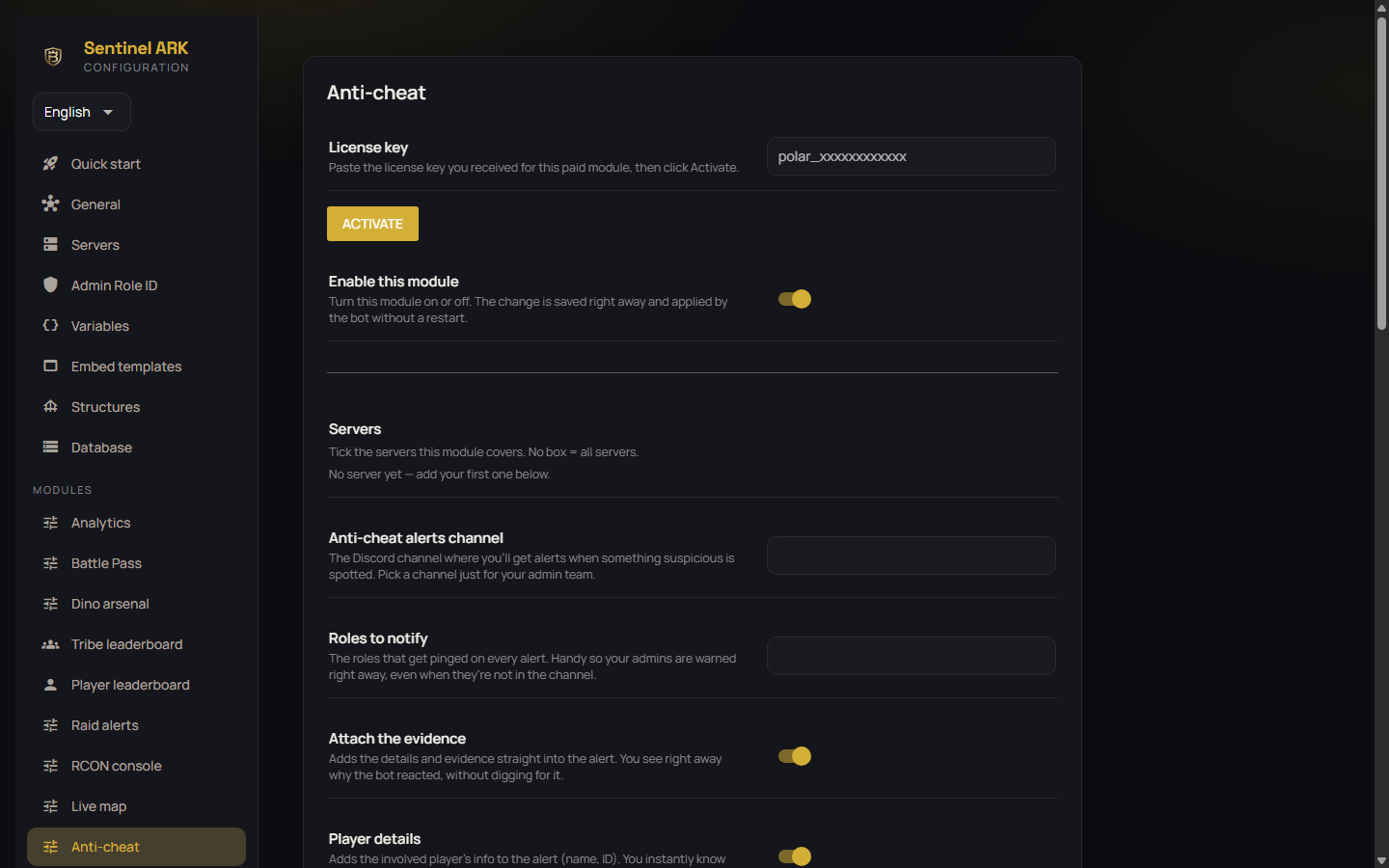 config.exe — every module set up from a desktop app